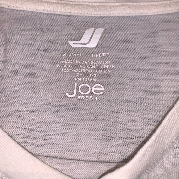 White & Light Grey Striped 3/4 Sleeve Shirt - Picture 7 of 7